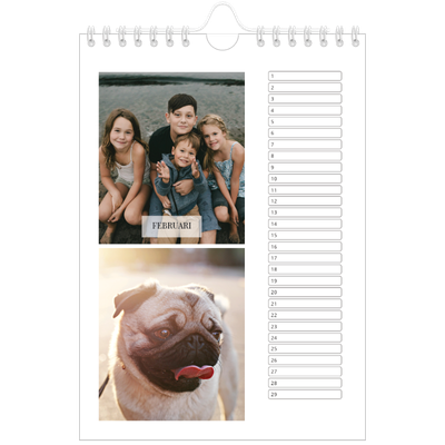 Fotokalender A5 — Klassieke kalender [Februari]