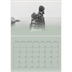 Fotokalender A4 Dubbel (30 x 40 cm) — Zachtgroen kleurverloop [Januari]