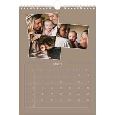 Fotokalender A4 (20 x 30 cm) — Gemaakte herinneringen [Maart]