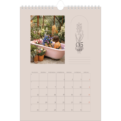 Fotokalender A4 (20 x 30 cm) — Simpel botanisch [omslag]