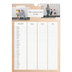 A4 Familieplanners — Natuurlijke handcraft - gezinsplanner 3 personen [Maart]