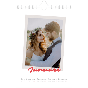 Fotokalender A5 — Karmijnrode handtekening