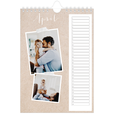 Fotokalender A5 — Scrapbook kalender [April]