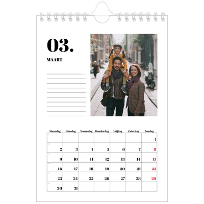 Fotokalender A5 — Serif en momenten [Maart]
