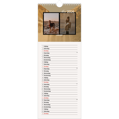 Smalle kalender  — Zin in avontuur [omslag]