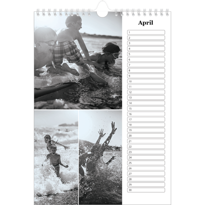 Verjaardagskalenders A4 — Focus [April]