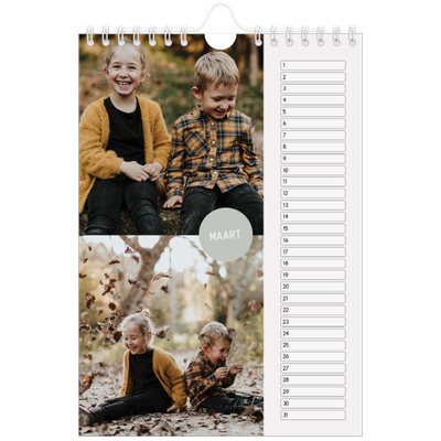 Fotokalender A5 — Fotosticker [Maart]