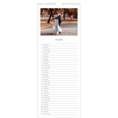 Smalle kalender  — Kobalt klassieker [Maart]