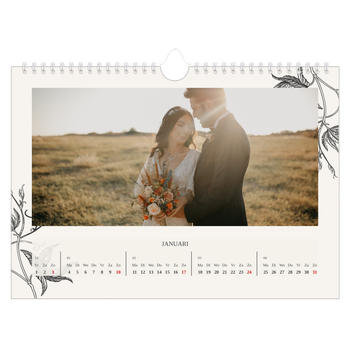 Fotokalender A4 — Inkt & klimop