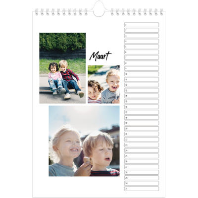 Verjaardagskalenders A4 — Dit ben ik [Maart]