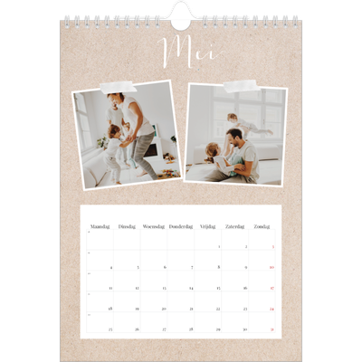 Fotokalender A4 (20 x 30 cm) — Scrapbook kalender [omslag]