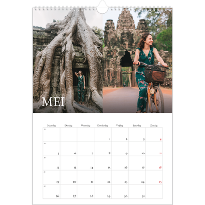 A3 Jaarkalenders — Eenvoudige letters [omslag]