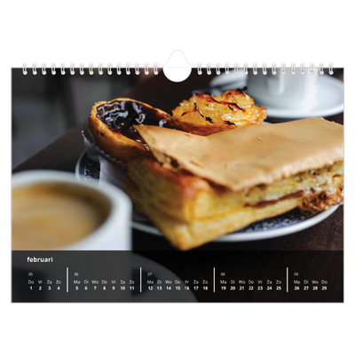 Fotokalender A4 — Fotoverloop naar transparant [Februari]