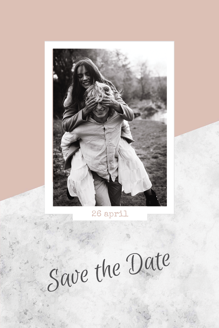 Save the date — Marmeren blok