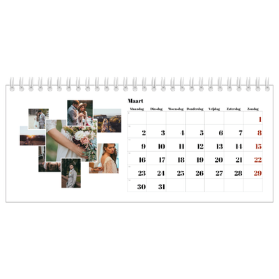 Bureaukalenders — Collage shapes [Maart]