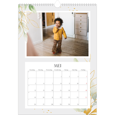 A3 Jaarkalenders — Bloemen splash [omslag]