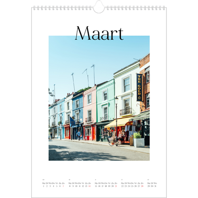 A3 Jaarkalenders — Mijn reisverhaal - Londen [Maart]