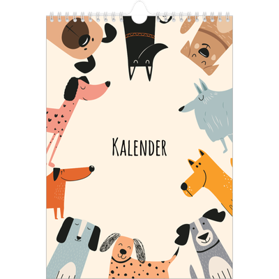 Fotokalender A4 (20 x 30 cm) — Hondenpoten en krabbels [omslag]