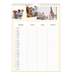 A4 Familieplanners — Modern - gezinsplanner 3 personen [Maart]