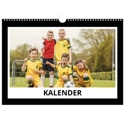 Fotokalender A3 — Compleet zwart kader [omslag]