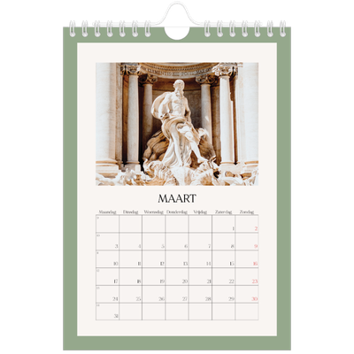Fotokalender A5 — Klassieke kleuren [Maart]