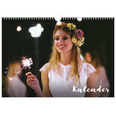 Fotokalender A3 — Schuingedrukte letters [omslag]