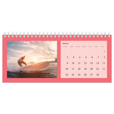 Bureaukalenders — Kleurrijke kaders [Februari]