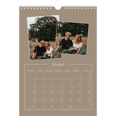 Fotokalender A4 (20 x 30 cm) — Gemaakte herinneringen [Februari]