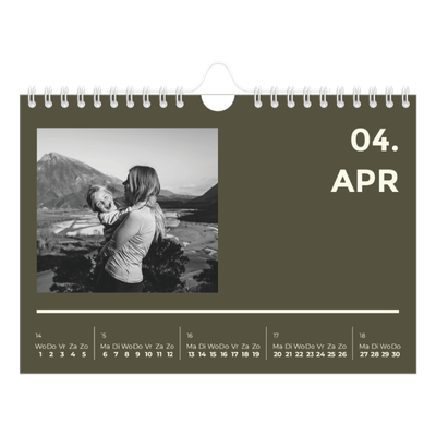 Fotokalender A5 — Modern en gedurft [April]