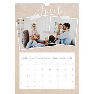 A3 Jaarkalenders — Scrapbook kalender [April]