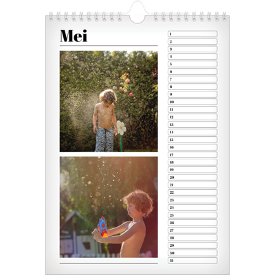 Verjaardagskalenders A4 — Vers van de pers [Mei]