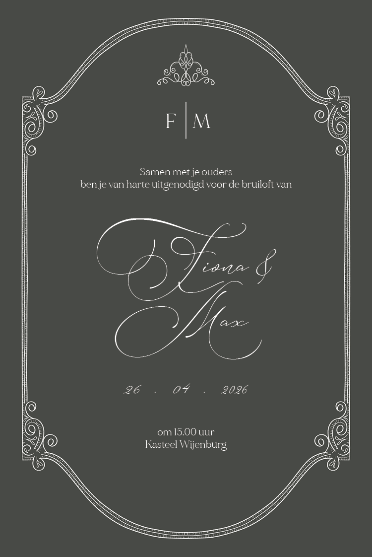 Uitnodigingen — Donkere elegantie