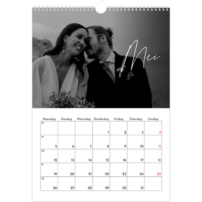 A3 Jaarkalenders — Elegant schrift [omslag]