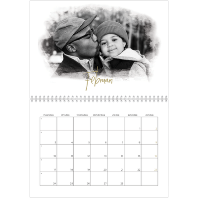 Fotokalender A4 Dubbel (30 x 40 cm) — Foto-effecten [Februari]