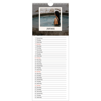 Smalle kalender (15 x 40 cm) — De portretselectie