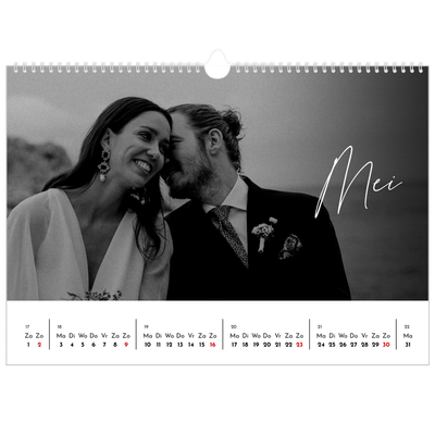 Fotokalender A3 — Elegant schrift [Mei]