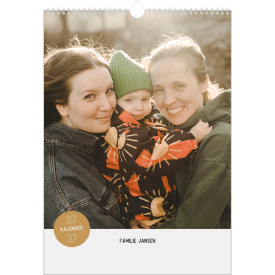 A3 Jaarkalenders — Fotosticker [omslag]