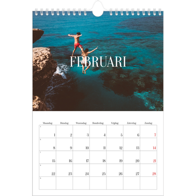 Fotokalender A4 (20 x 30 cm) — Eindeloze ontsnapping [Februari]