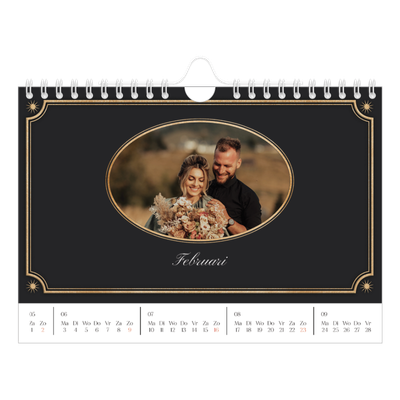 Fotokalender A5 — Klassiek vintage [Februari]