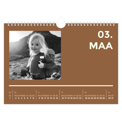 Fotokalender A4 — Modern en gedurft [Maart]