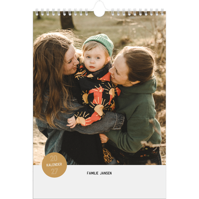 Fotokalender A4 (20 x 30 cm) — Fotosticker [omslag]