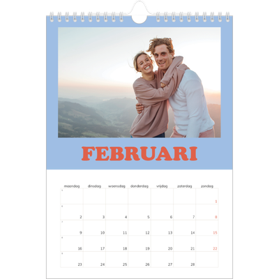 Fotokalender A4 (20 x 30 cm) — Retro stijl frames [Februari]