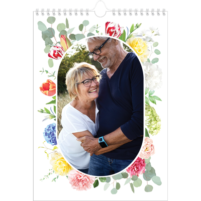 Verjaardagskalenders A4 — Klassieke bloemen [omslag]