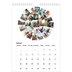 Fotokalender A4 (20 x 30 cm) — Collage shapes [Januari]
