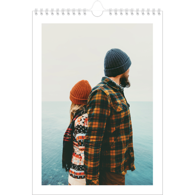 Verjaardagskalenders A4 — Eenvoudige letters [omslag]