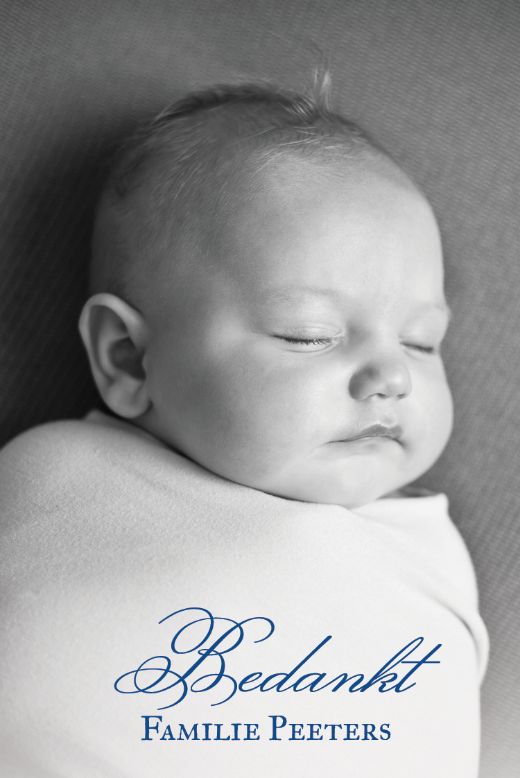 Bedankkaarten — Blauwe mist