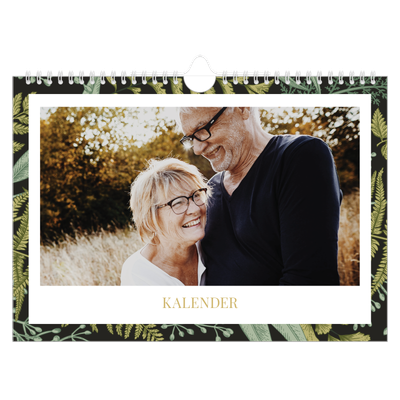 Fotokalender A4 — Gebloemd behang [omslag]