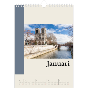 Fotokalender A4 — Bezienswaardigheden van de wereld
