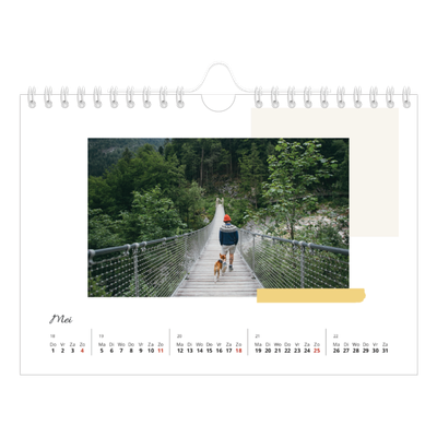 Fotokalender A5 — Gedempte tonen [Mei]