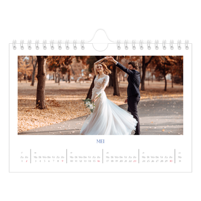 Fotokalender A5 — Kobalt klassieker [Mei]